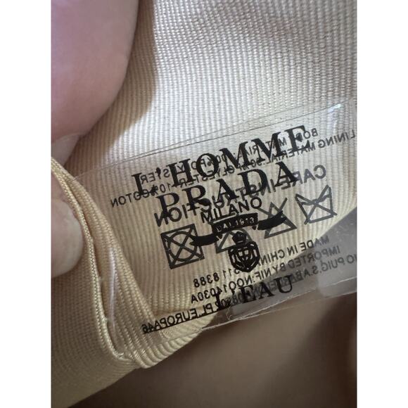 Prada Faux Shearling Mini Tote Bag Beauty GWP Exclusive Teddy Logo Bag - Picture 4 of 5